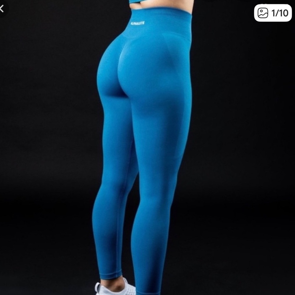 Alphalete amplify leggings (OG rapids blue)